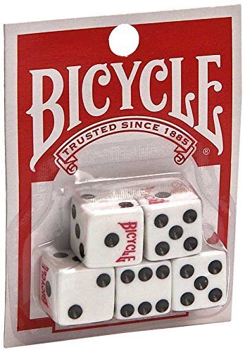 Cinco dados de Bicycle